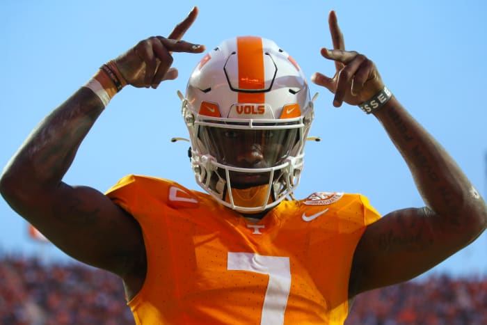 Former Tennessee Volunteers QB Joe Milton III during the win over Vanderbilt. (Photo by Randy Sartin of USA Today Sports)